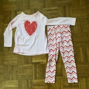 Valentine Heart Pajamas for Girls You Love